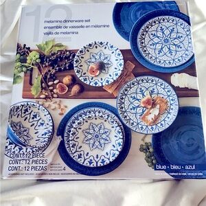 Melamine 12 plates set by Pandex x parties dinner holidays New